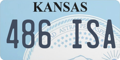 KS license plate 486ISA