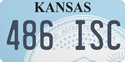 KS license plate 486ISC