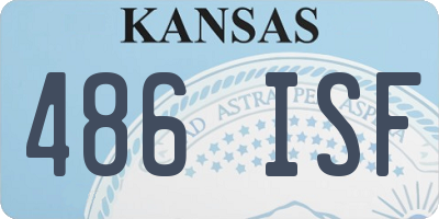 KS license plate 486ISF