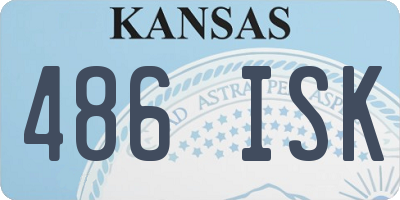 KS license plate 486ISK