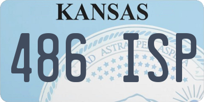KS license plate 486ISP