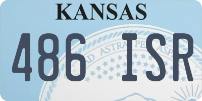 KS license plate 486ISR