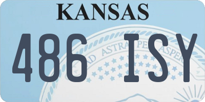 KS license plate 486ISY