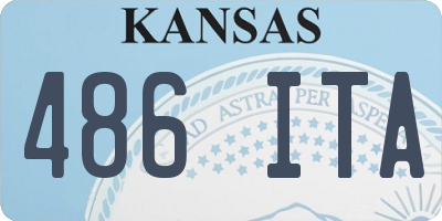 KS license plate 486ITA