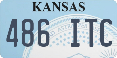 KS license plate 486ITC