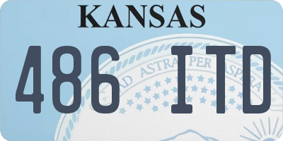 KS license plate 486ITD