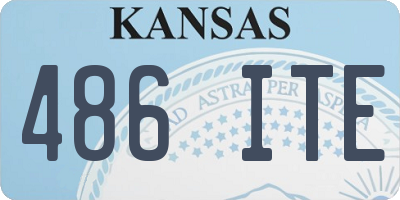 KS license plate 486ITE
