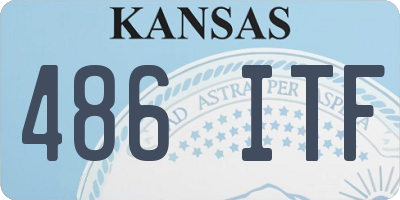 KS license plate 486ITF