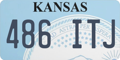 KS license plate 486ITJ