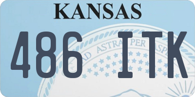 KS license plate 486ITK