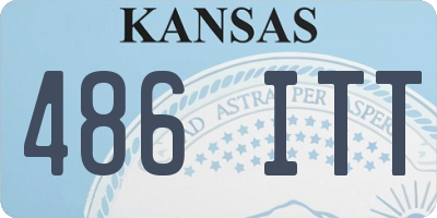 KS license plate 486ITT