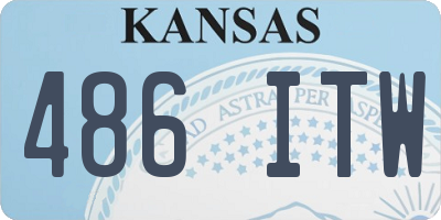 KS license plate 486ITW