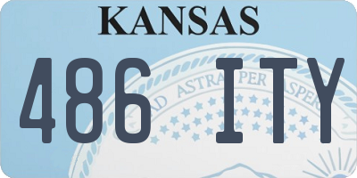 KS license plate 486ITY