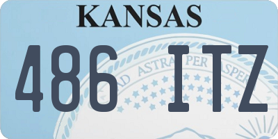KS license plate 486ITZ