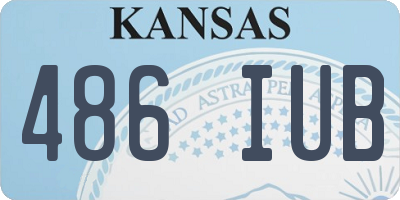 KS license plate 486IUB