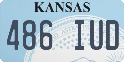 KS license plate 486IUD