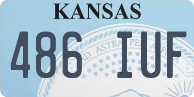 KS license plate 486IUF