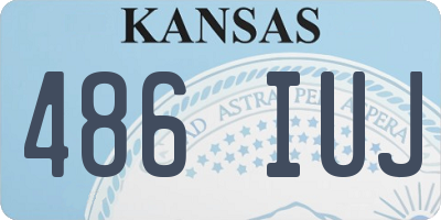 KS license plate 486IUJ