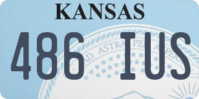 KS license plate 486IUS