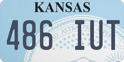 KS license plate 486IUT