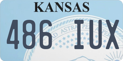 KS license plate 486IUX