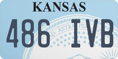 KS license plate 486IVB