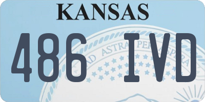 KS license plate 486IVD
