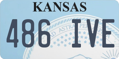 KS license plate 486IVE