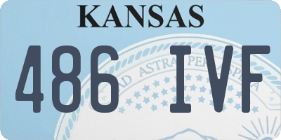 KS license plate 486IVF