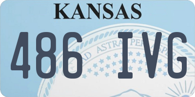 KS license plate 486IVG