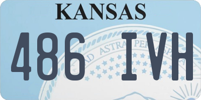 KS license plate 486IVH