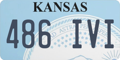 KS license plate 486IVI