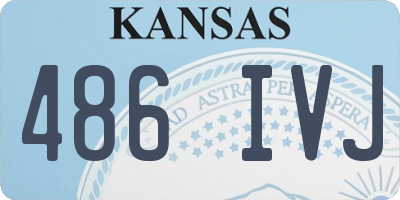 KS license plate 486IVJ