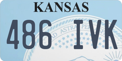 KS license plate 486IVK