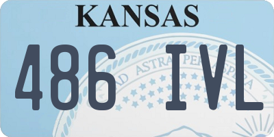 KS license plate 486IVL