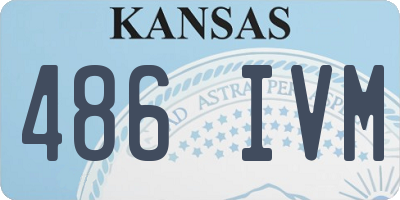 KS license plate 486IVM