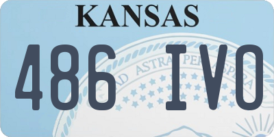 KS license plate 486IVO
