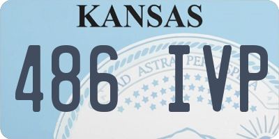 KS license plate 486IVP