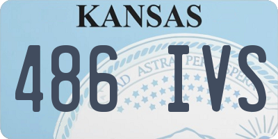 KS license plate 486IVS