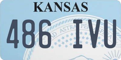 KS license plate 486IVU