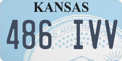 KS license plate 486IVV