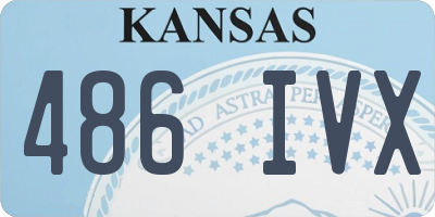 KS license plate 486IVX