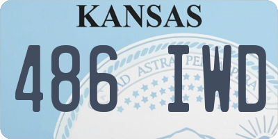 KS license plate 486IWD