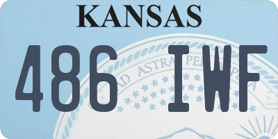 KS license plate 486IWF