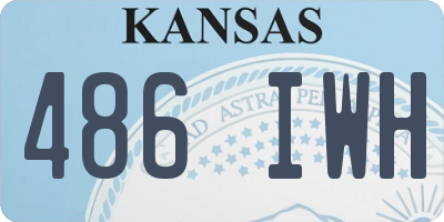KS license plate 486IWH