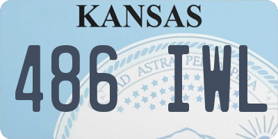 KS license plate 486IWL