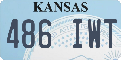KS license plate 486IWT