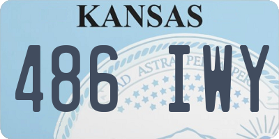 KS license plate 486IWY