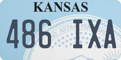 KS license plate 486IXA