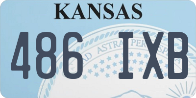 KS license plate 486IXB